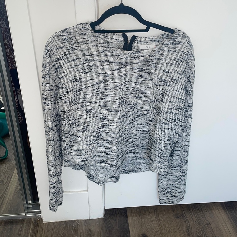 Black and white sweater
